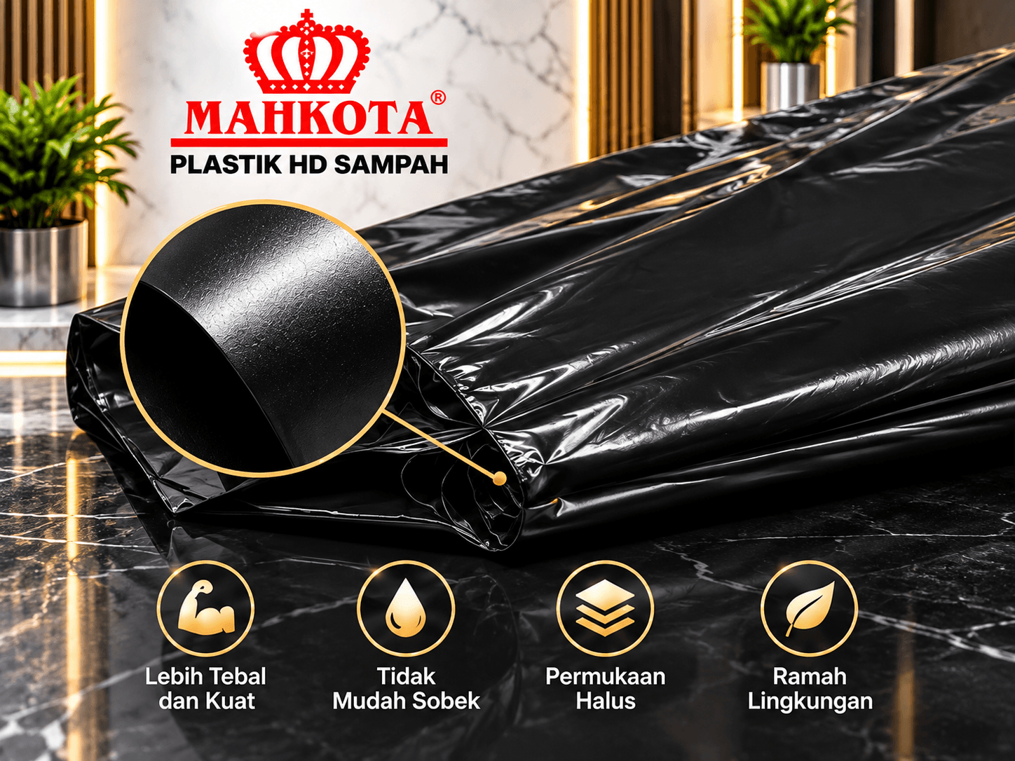 Mahkota Plastic Garbage Bags 4