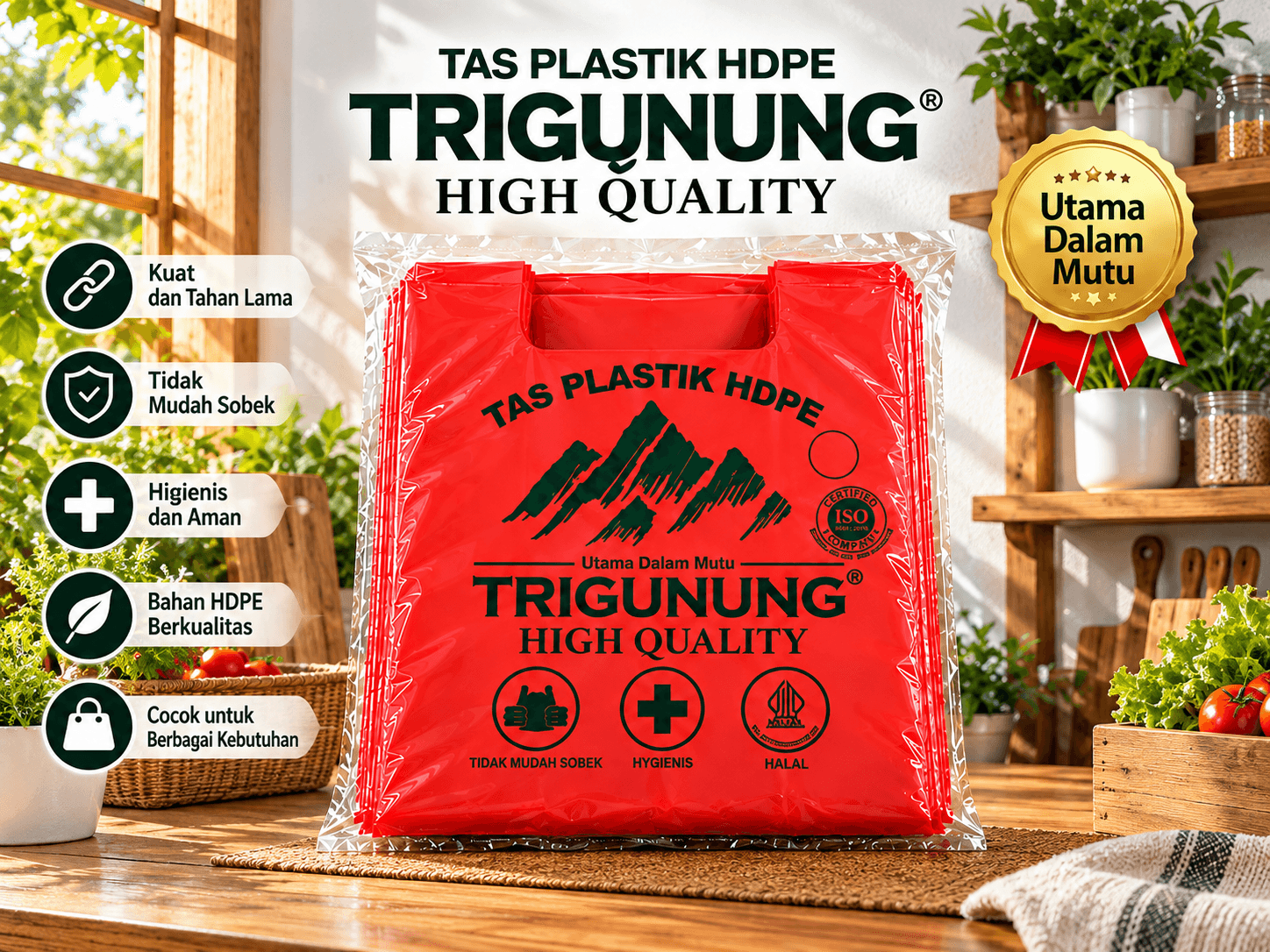 Kantong Plastik Assoy Merah Trigunung 1