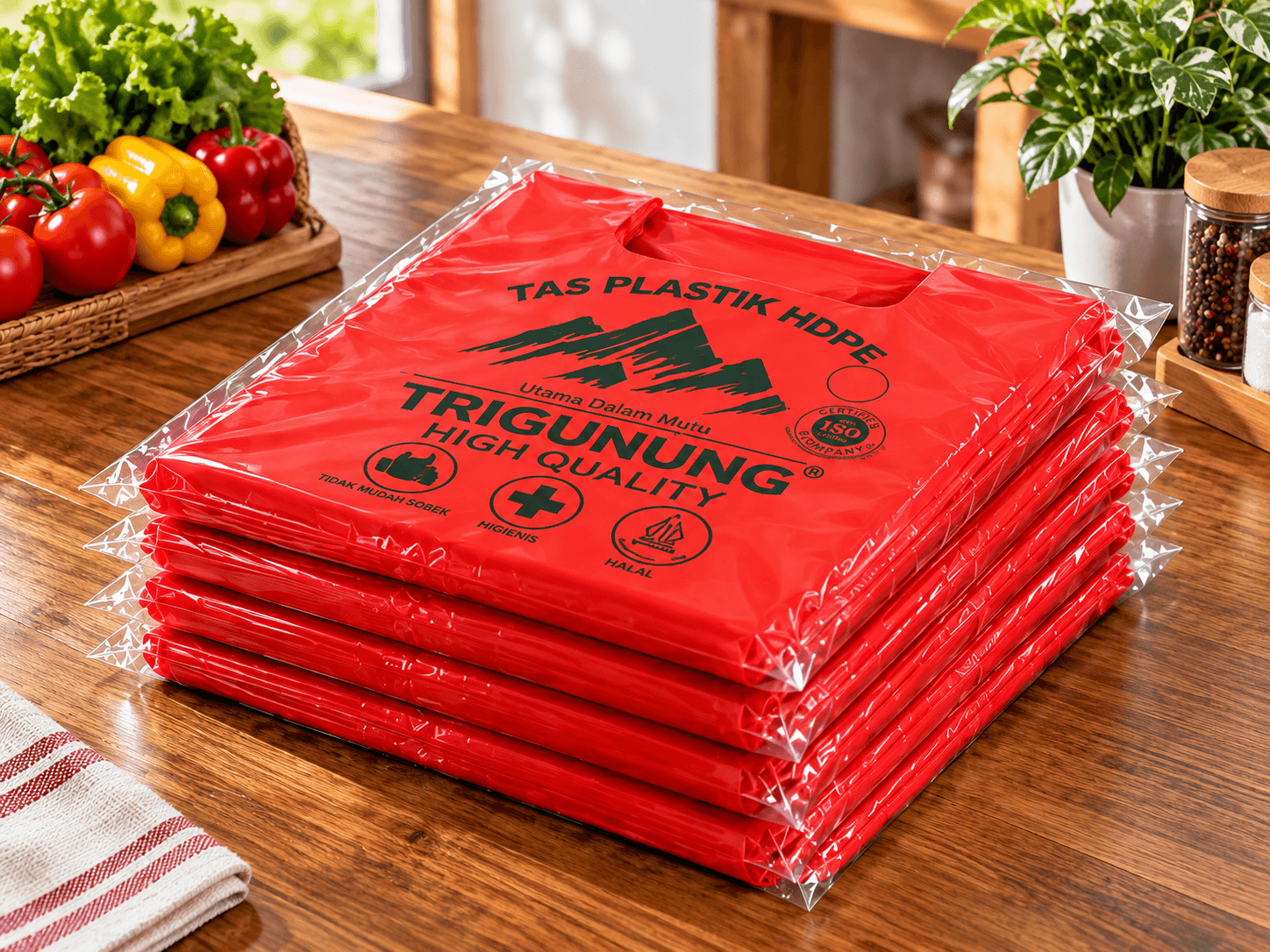 Kantong Plastik Assoy Merah Trigunung 3