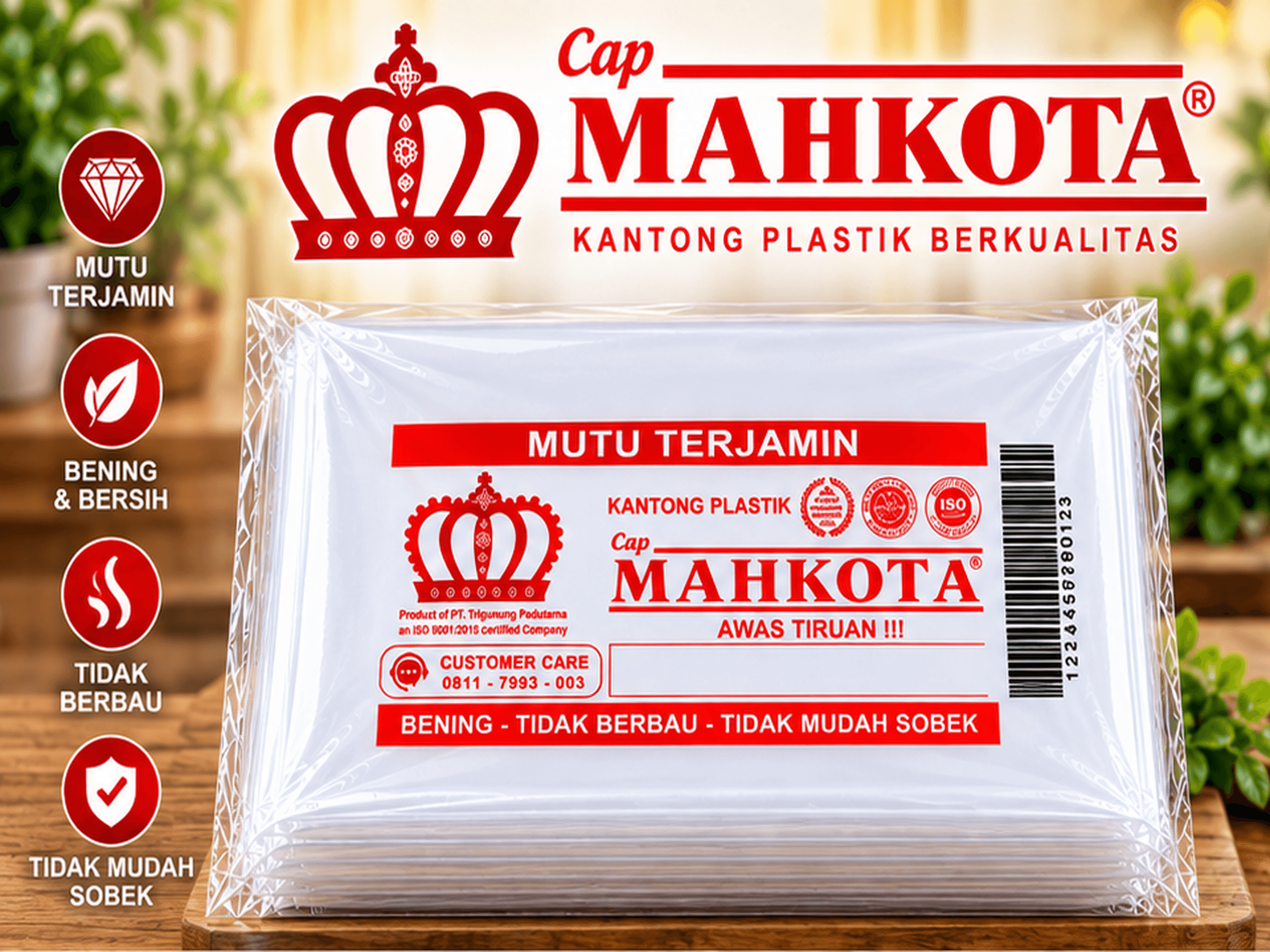 Kantong Plastik PP Mahkota Merah 1